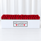 100 Red Roses in A long box - Valentines Day