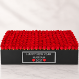 200 Red Roses in A long box