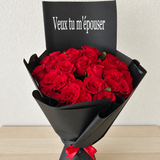50 Red Roses Bouquet - personalized