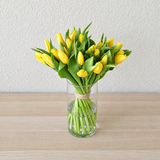 Yellow Tulips in A Vase