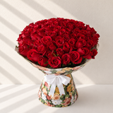 100 Roses Bouquet - Colorful Flowers