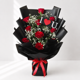 10 Red Roses Bouquet