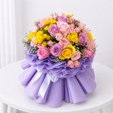 Assorted Purple Flowers Bouquet NEW