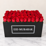 Red Roses box - Super Deluxe - Eid Mubarak