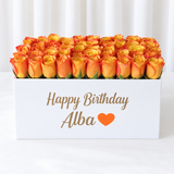 Orange Roses box - Super deluxe