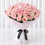 100 light Pink Roses Bouquet