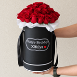 Birthday Flowers Delivery in Dubai (Round Roses Box)