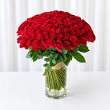 200 Red Roses - Vase