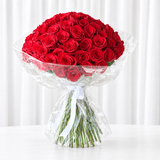100 Red Roses Bouquet - 100 Roses Romantic Bouquet