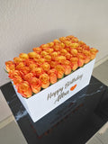 Orange Roses box - Super deluxe