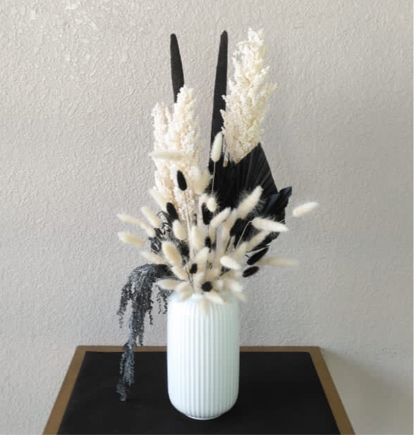 Dried and artificial flowers arrangement 30