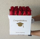 Red Roses box - Graduation