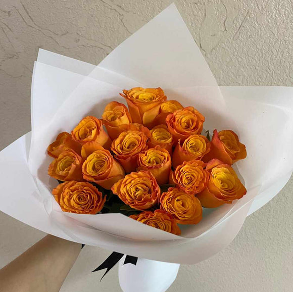 20 Orange Roses Bouquet
