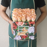 Peach Roses in a Colorful Box