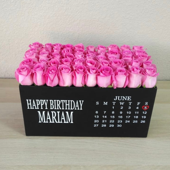 Pink Roses box - Super deluxe - Calendar