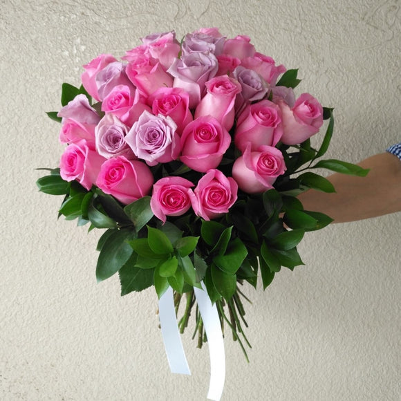Pink & Purple Roses Bouquet