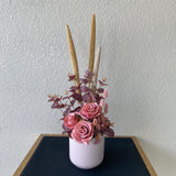 Dried and artificial flowers arrangement #6