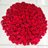 150 Red Roses - round box - Large