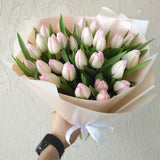 light Pink/White Tulips Bouquet