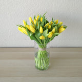Yellow Tulips in A Vase