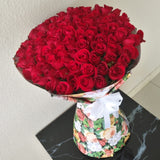 100 Roses Bouquet - Colorful Flowers