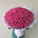 200 purple Roses Bouquet