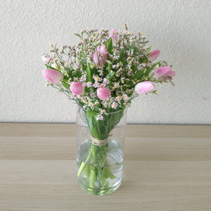 Pink Tulips in a vase