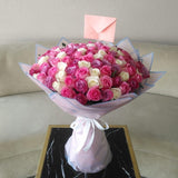 100 Assorted roses bouquet