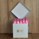 White Roses Box - Pink Roses - delivery in Dubai