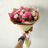 Baby Rose Bouquet - Pink