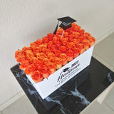 Orange Roses box - Super deluxe - Graduation
