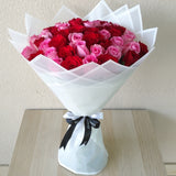 50 Red and Pink Roses Bouquet
