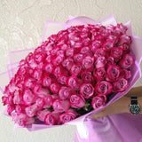 100 purple Roses Bouquet