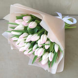 light Pink/White Tulips Bouquet