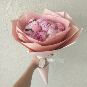 10 pink peonies Bouquet